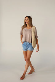Suttyn Knit Short Sleeve Top