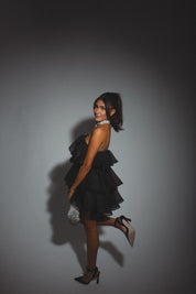 Lily Rose Strapless Tiered Mini Dress