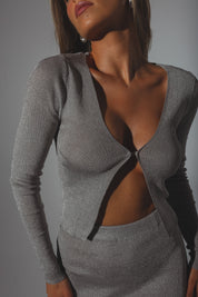 Xandra Shimmer Knit Top