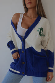 California Oversized Varsity Cardigan