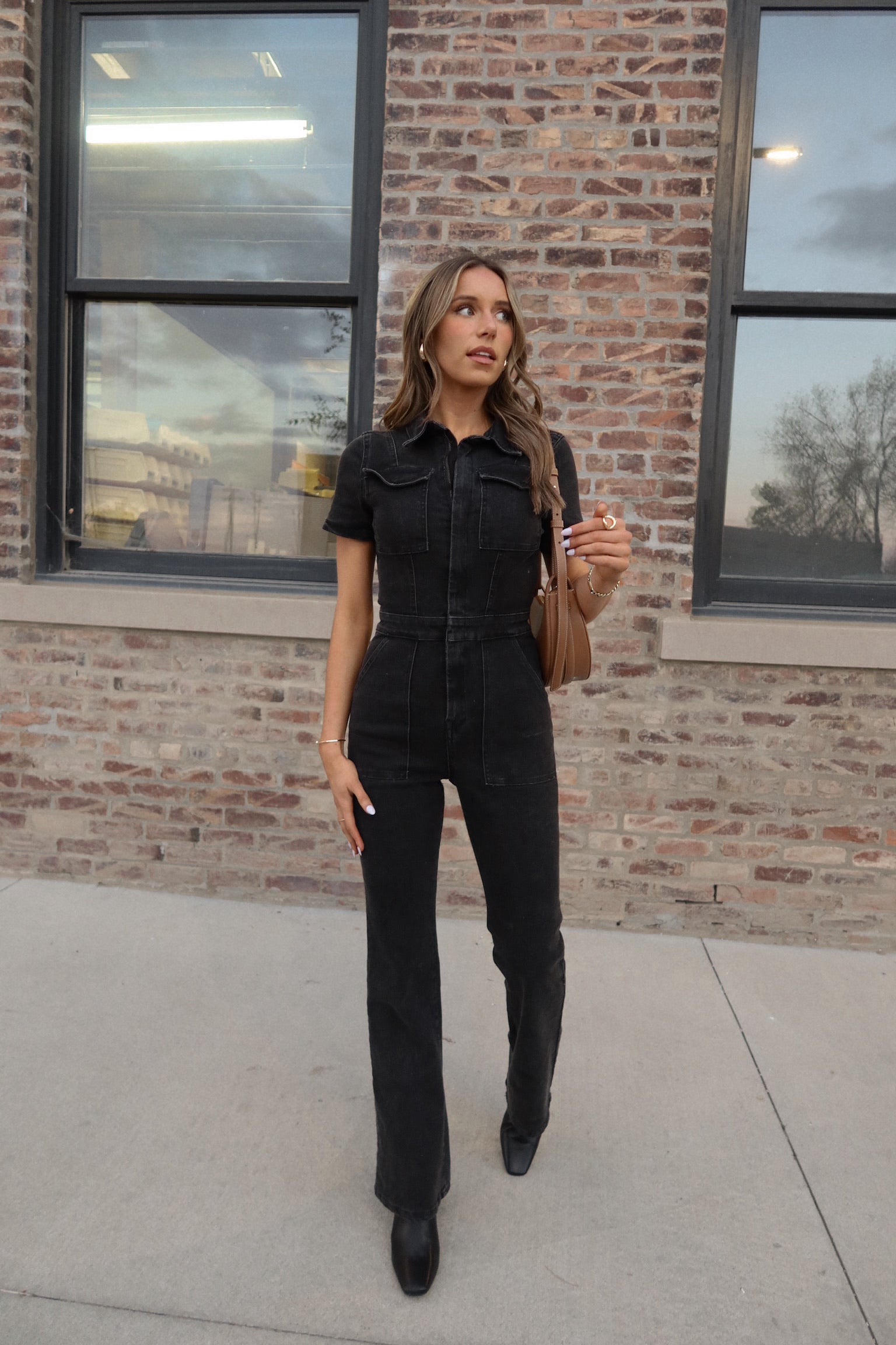 RESTOCKED: Chelsey Denim Jumpsuit
