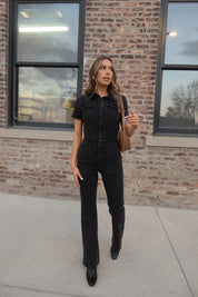 RESTOCKED: Chelsey Denim Jumpsuit
