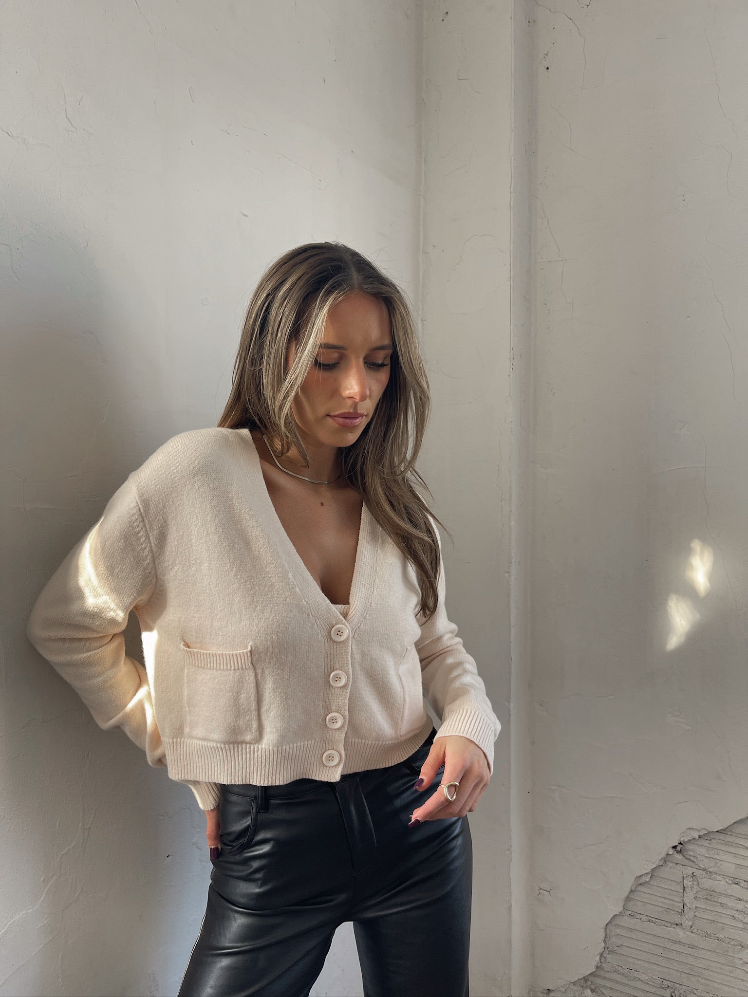 Molly Cropped Cardigan Set