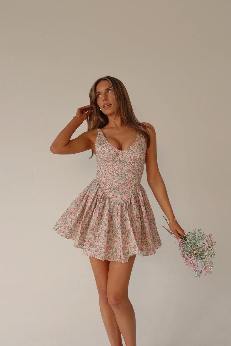 RESTOCKED :Scarlett Floral Mini Dress