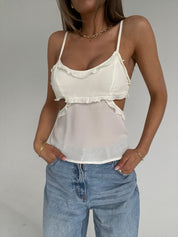 RESTOCKED :Ang Cut Out Top