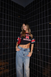 Cornhuskers Vintage Jersey Tee In Black