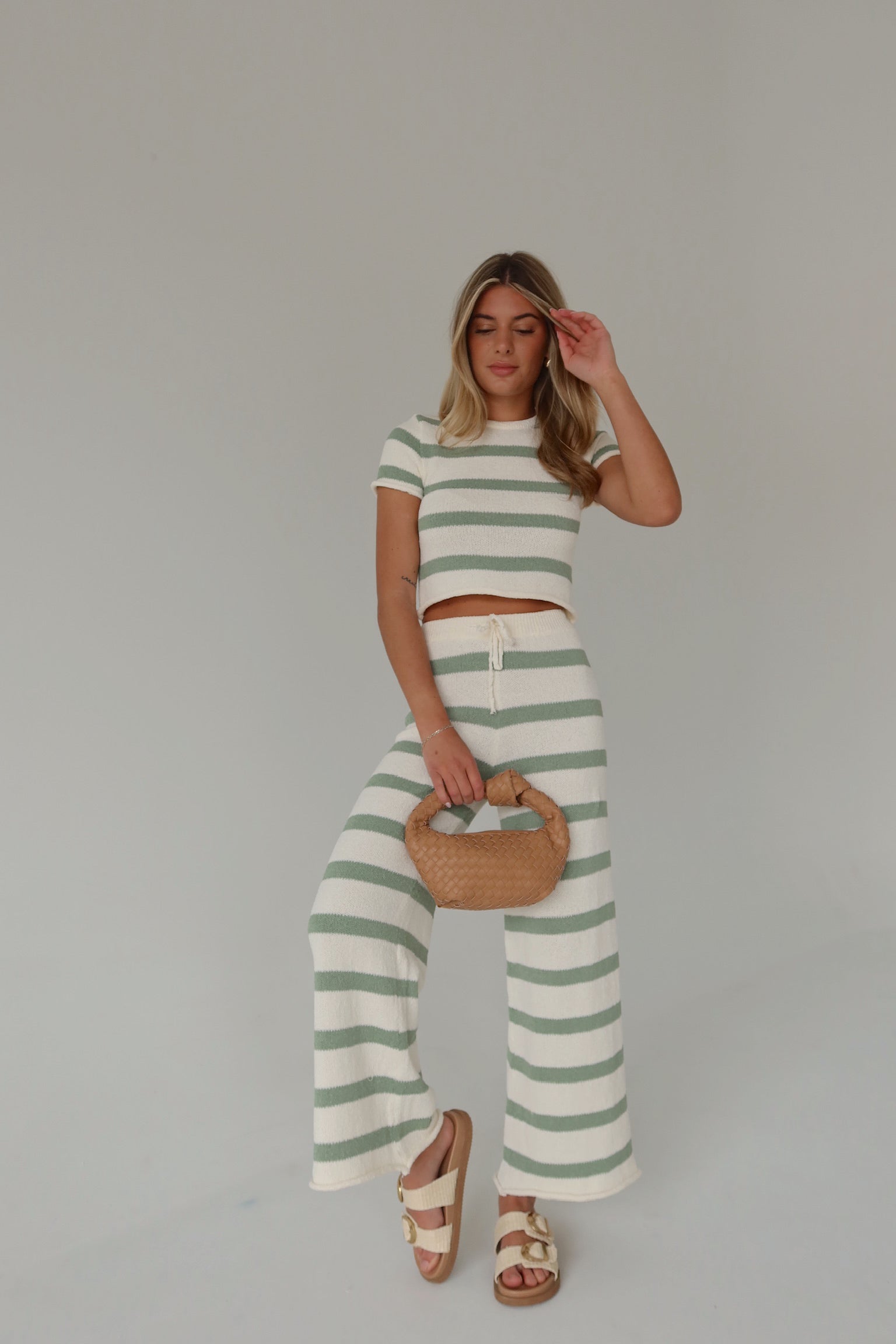 RESTOCKED :Riley Stripe Short Sleeve Top