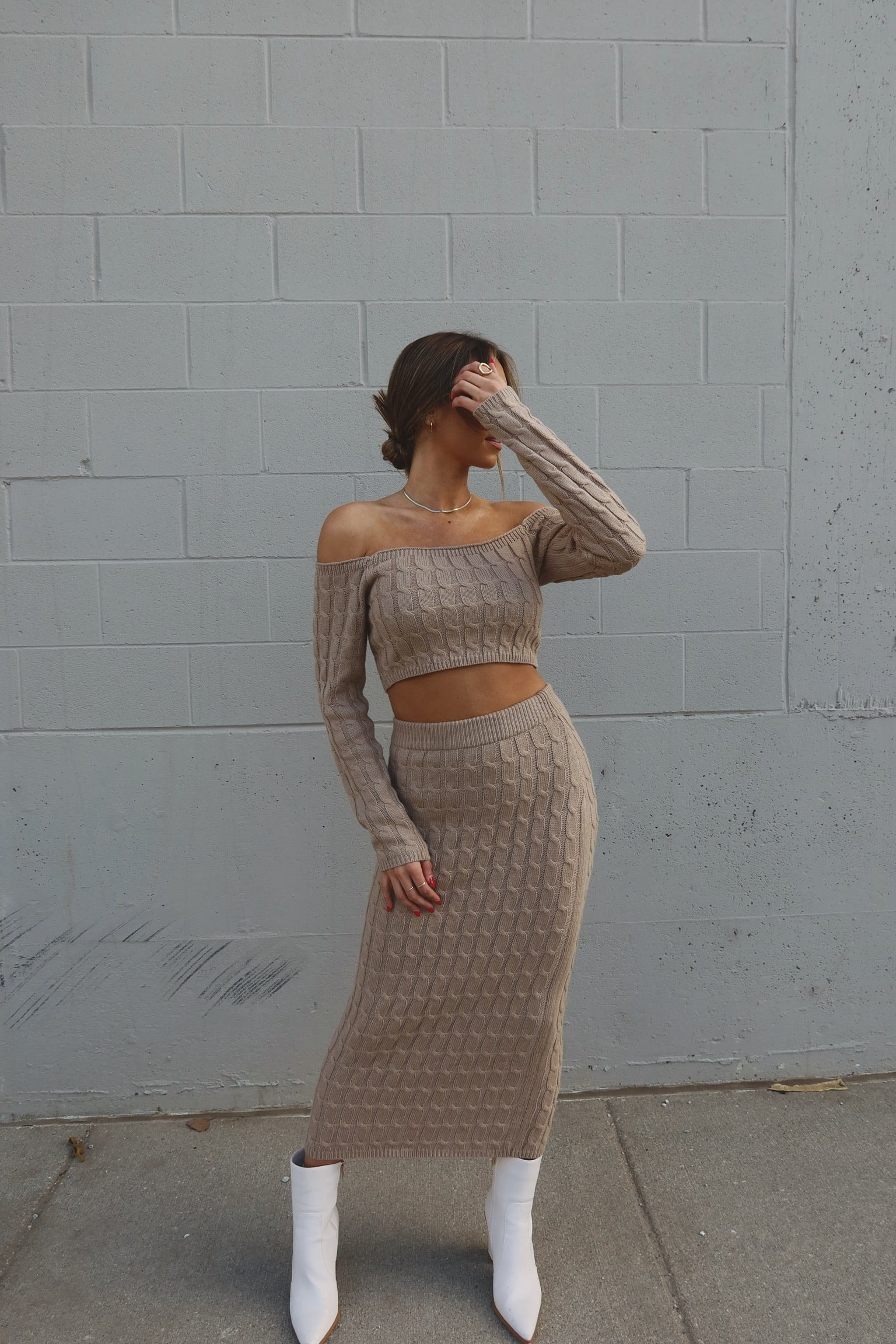 Chloe Knit Midi Set