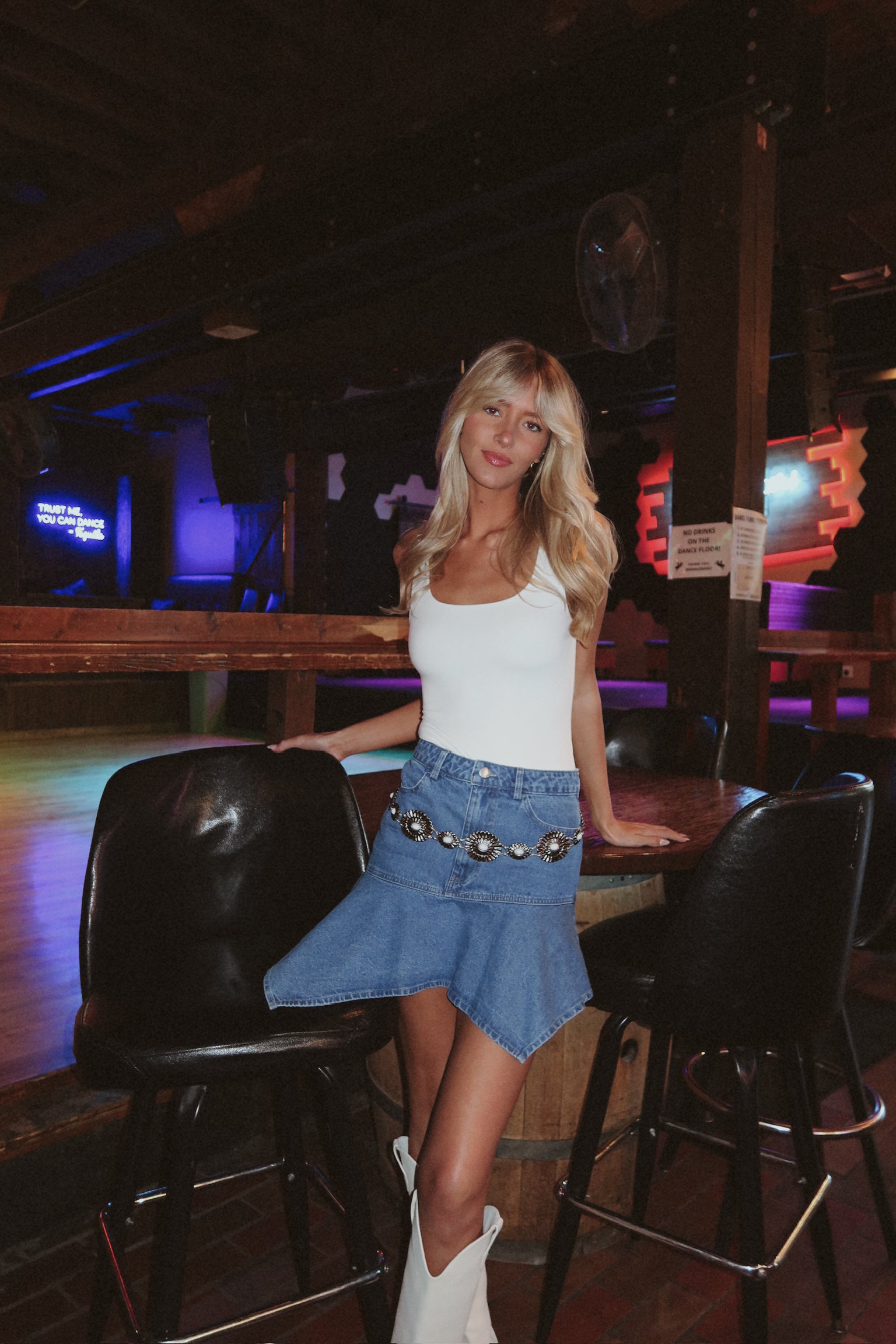 Keelie Scoop Neck Bodysuit In White