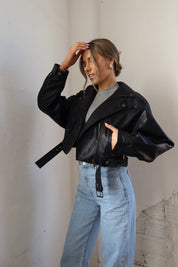 RESTOCKED : Zayna Leather Moto Jacket