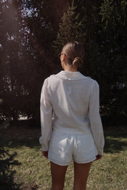 Linen Low Rise Short