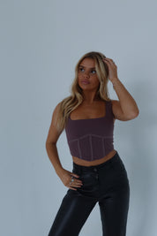 Jessie Mauve Sculpted Bustier