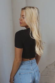 Kellie Baby Tee In Black