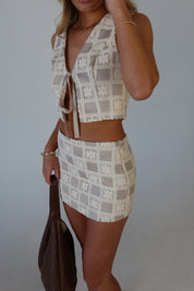 Lucia Patchwork Mini Skirt