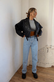 RESTOCKED : Zayna Leather Moto Jacket