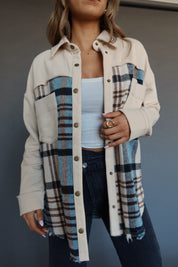 Kalen Contrast Plaid Shacket