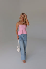 Delilah Pink Peplum Top