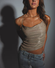 RESTOCKED :Cecelia Shimmer Top
