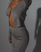 Xandra Shimmer Knit Top