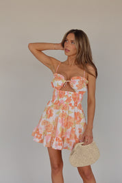 RESTOCKED :Haliee Floral Mini Dress