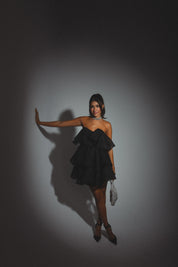 Lily Rose Strapless Tiered Mini Dress