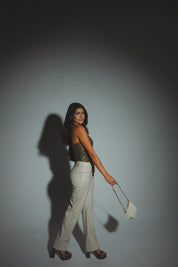 Olivia Sequin Strapless Top