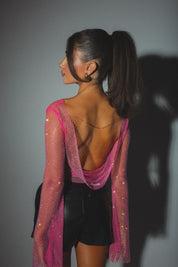 Ariana Jewel Mesh Top