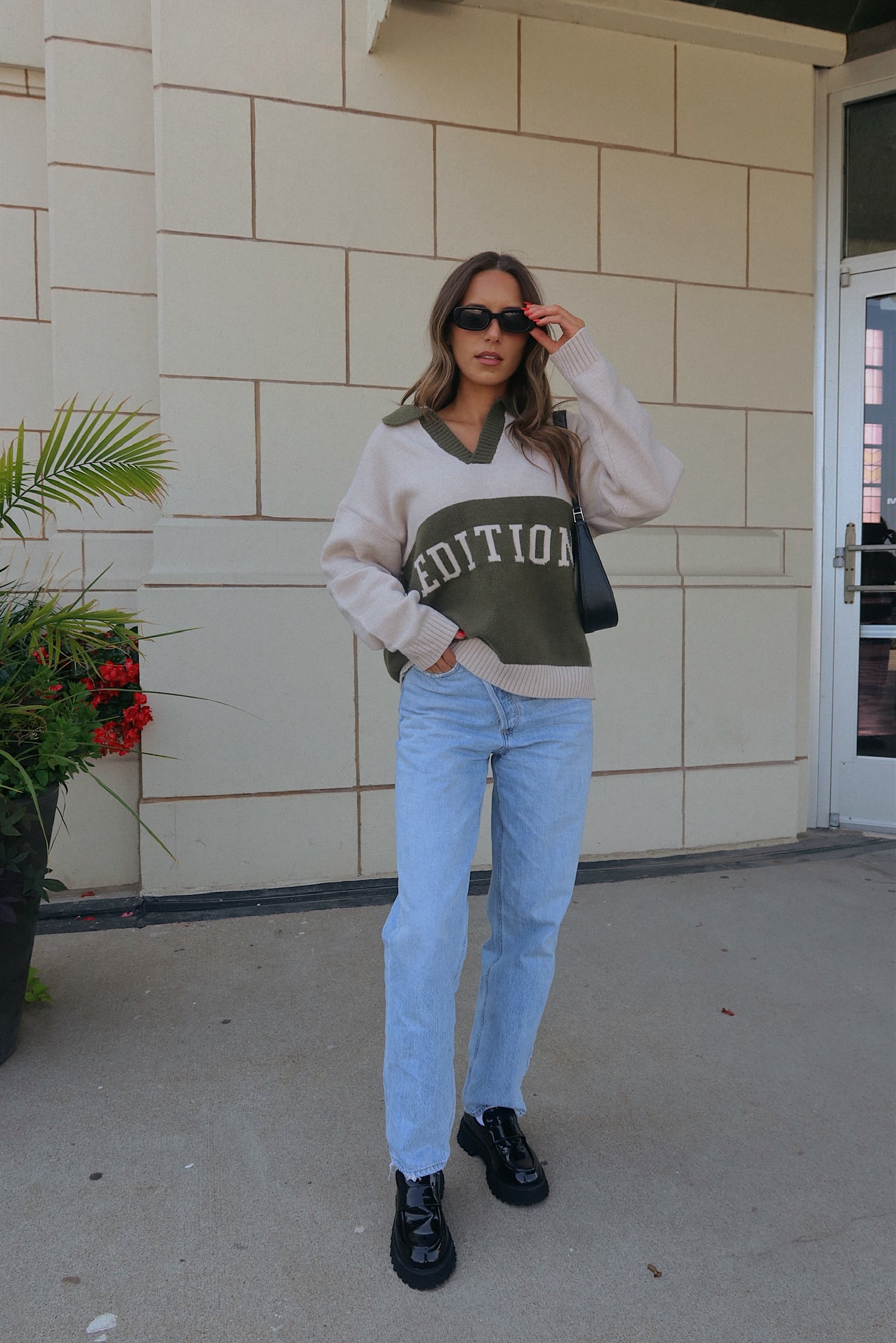 Edition Oversized Collared Sweater
