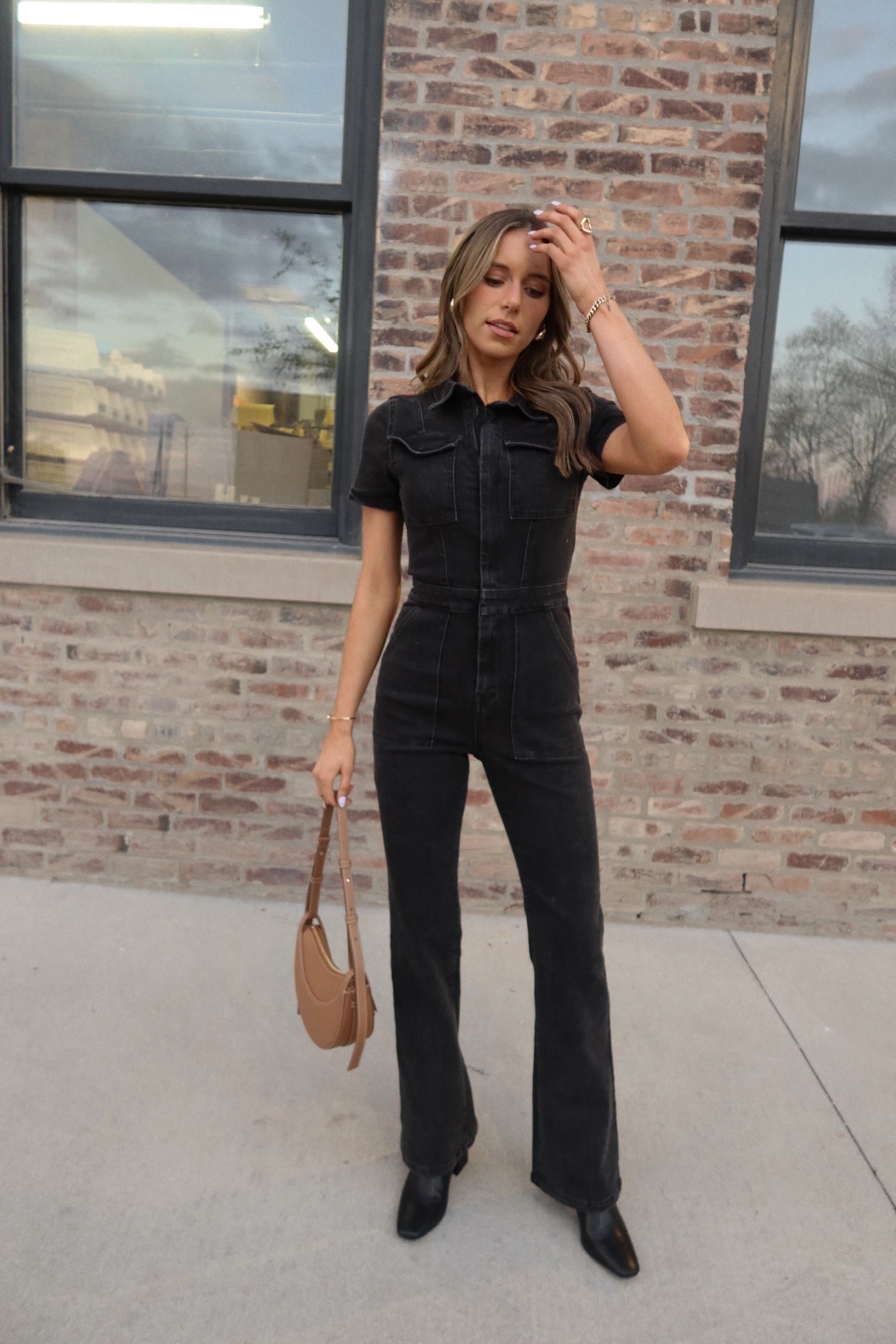 RESTOCKED: Chelsey Denim Jumpsuit
