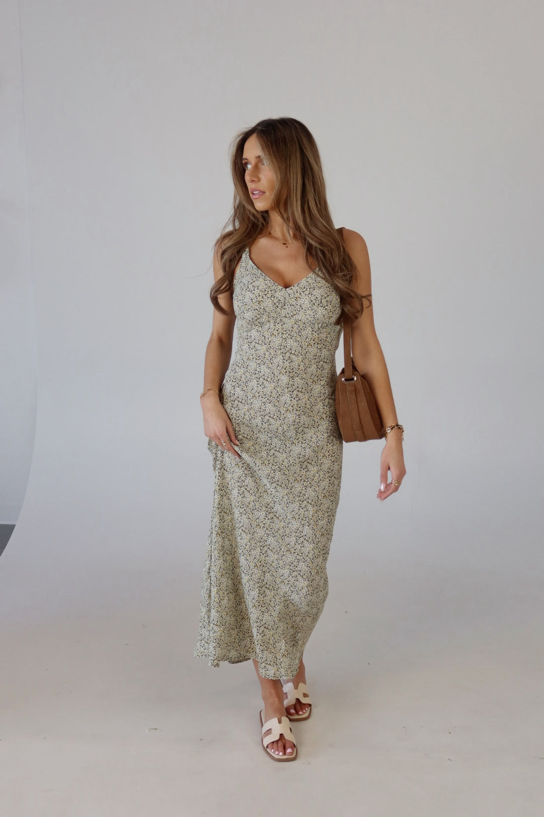 Dahlia Floral Midi Dress