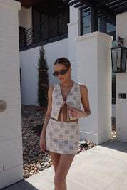 Lucia Patchwork Mini Skirt