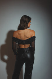Elena Shimmering Crop Top