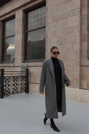 SALE :Drew Trench Coat in Grey