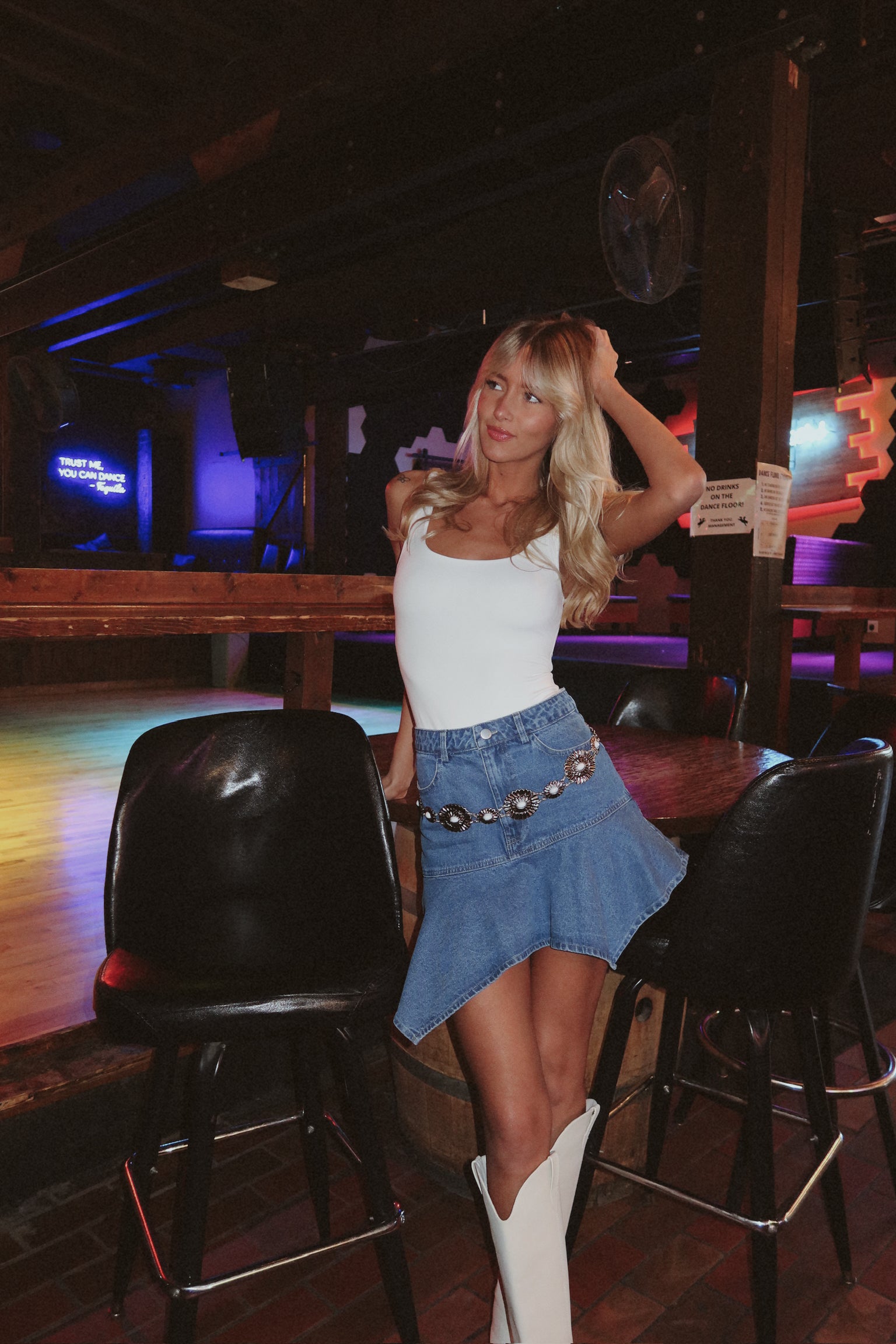 Keelie Scoop Neck Bodysuit In White