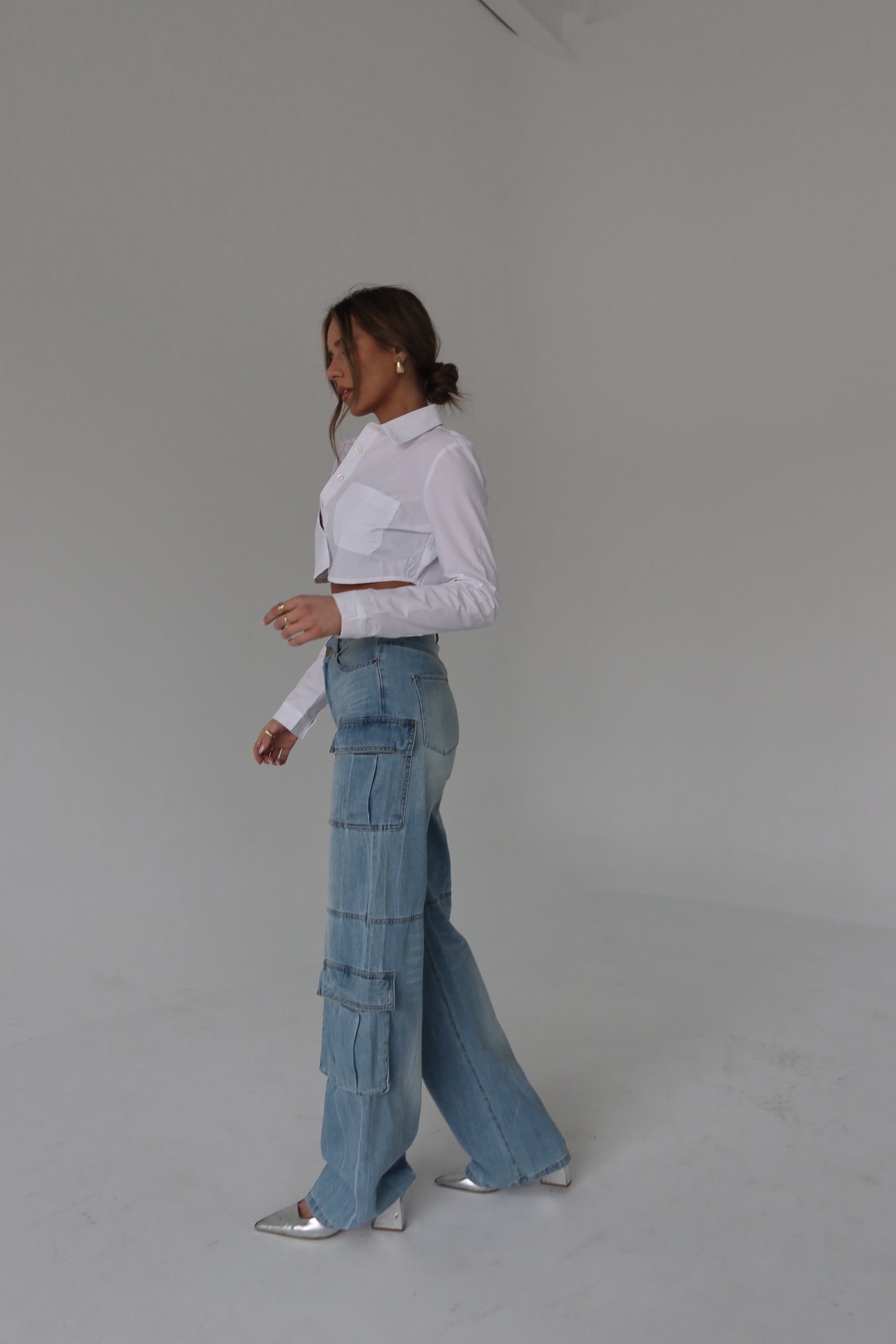 Trinity Denim Cargo Pants