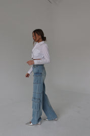 Trinity Denim Cargo Pants