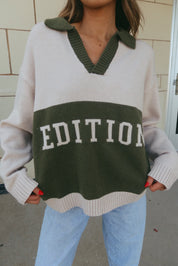 Edition Oversized Collared Sweater