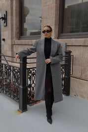 SALE :Drew Trench Coat in Grey