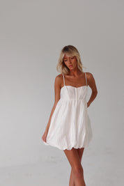 Gingham Bubble Hem Mini Dress