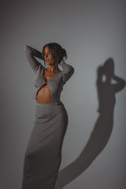 Xandra Shimmer Knit Top