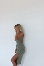 Dolly Olive Midi Dress