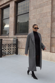 SALE :Drew Trench Coat in Grey