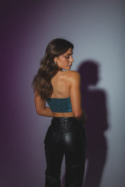 Alice Shimmering Bustier Top
