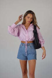 SALE :Danny Drawstring Button Down
