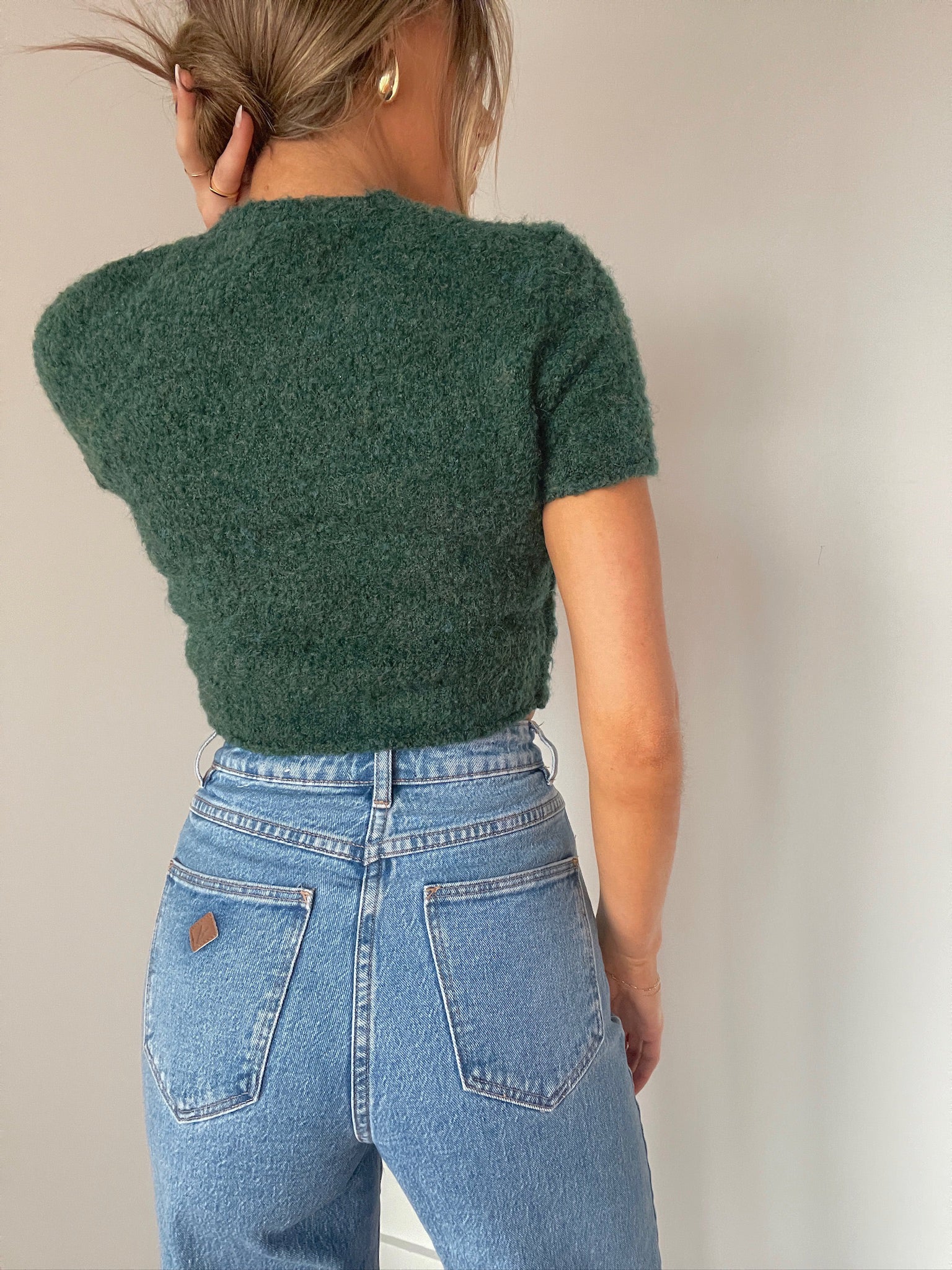 Jillian Cropped Sweater Top