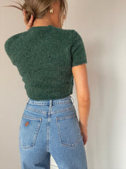 Jillian Cropped Sweater Top