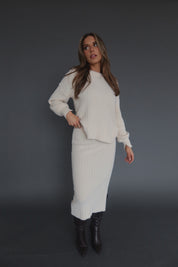 Andie Ribbed Long Sleeve Knit Top