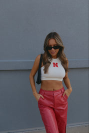 Embroidered Nebraska Tank