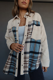 Kalen Contrast Plaid Shacket