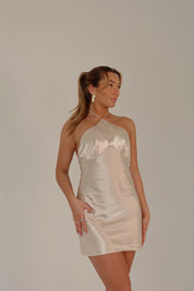 Camilla Satin Halter Dress